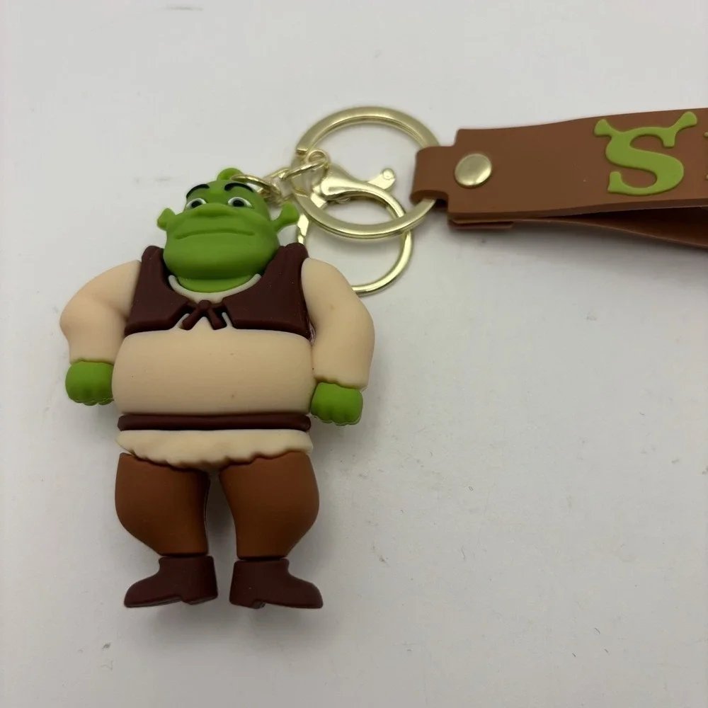 Shrek And DONKEY- KEYCHAIN-BAG CLIP‎ -SHREK-3D-PVC